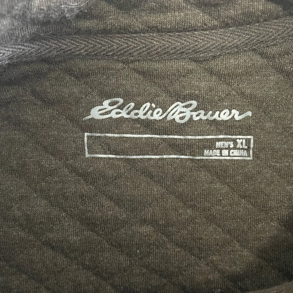 Men's Eddie Bauer Quilted Sweater - Size XL - Excellent Condition
